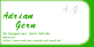 adrian gern business card