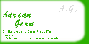 adrian gern business card